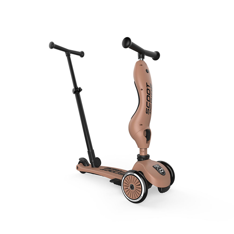 Scoot And Ride jeździk Highwaykick 1+ Push And Go z Prowadnikiem- Mocha widok hulajnogi