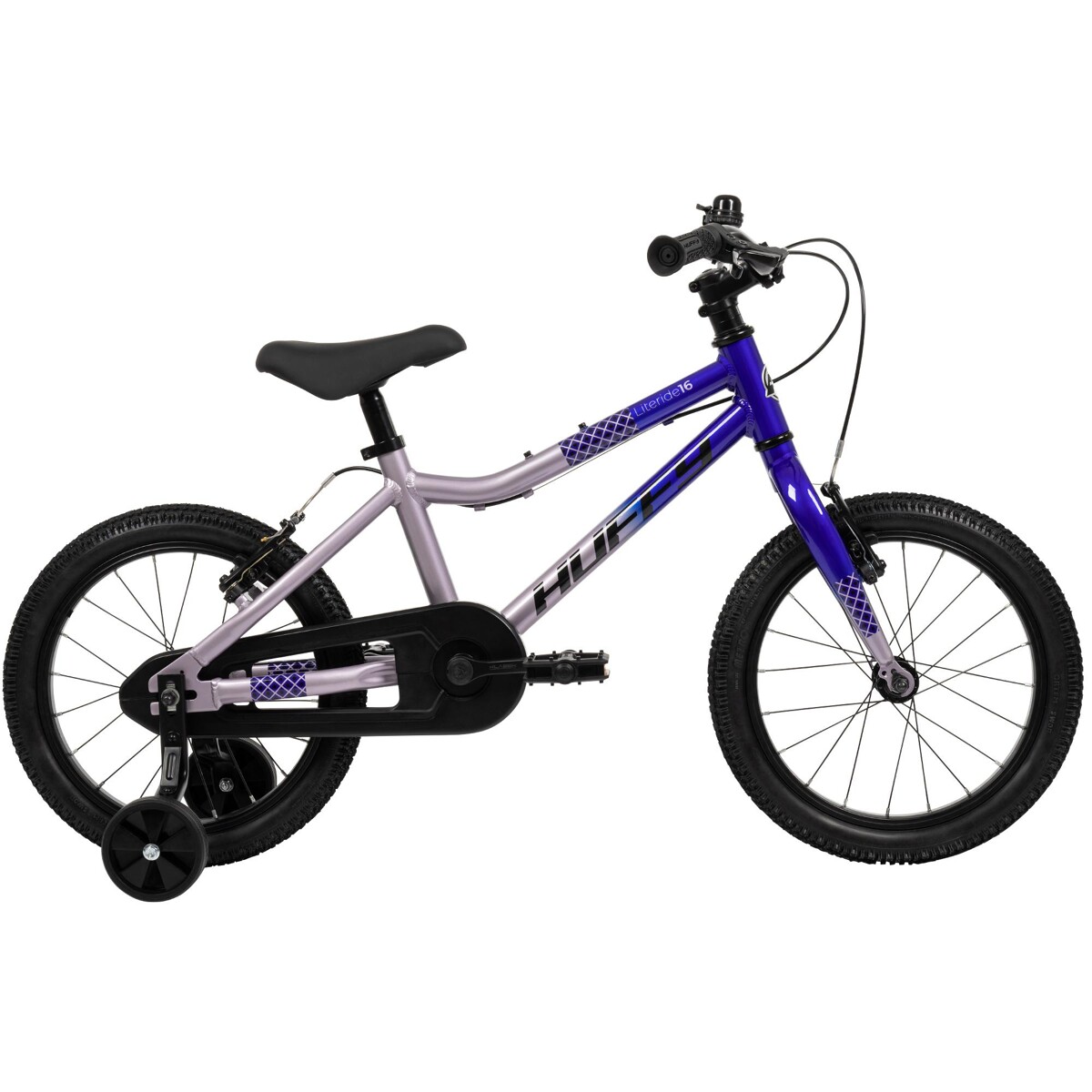 Huffy rowerek dziecięcy Literide Alu 16" 21215W Fioletowy widok od boku